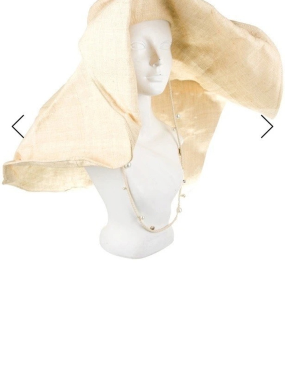 Ruslan Baginskiy Pearls-embellished Straw Fedora Hat in Cream